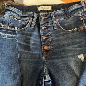 Madewell 10in High Rise Skinny Size 27